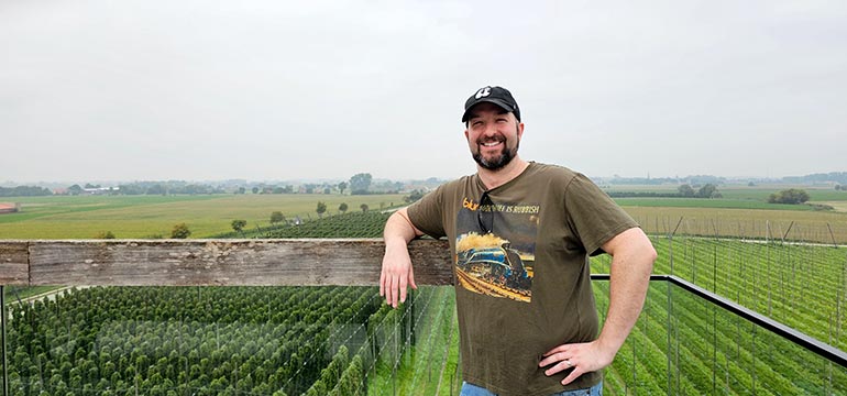 chris guest at st bernardus brewery in watou belgium