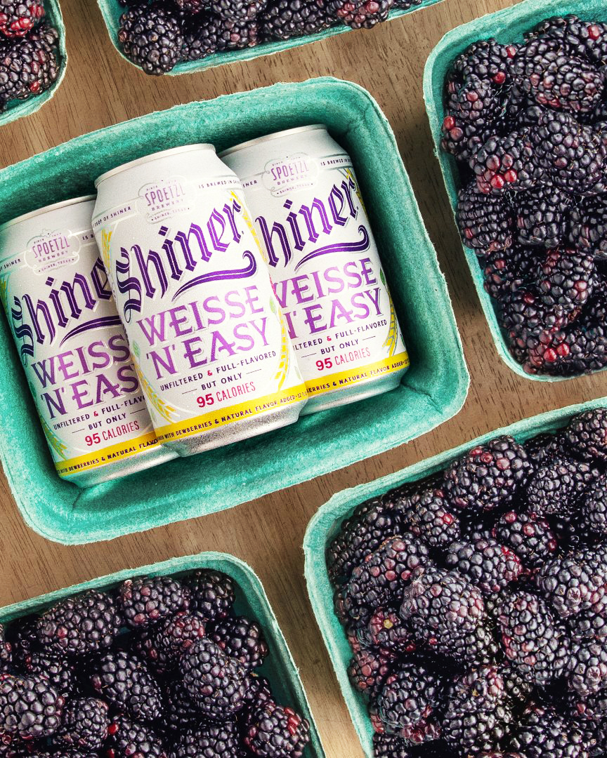 shiner beer weisse n' easy low-calorie beer