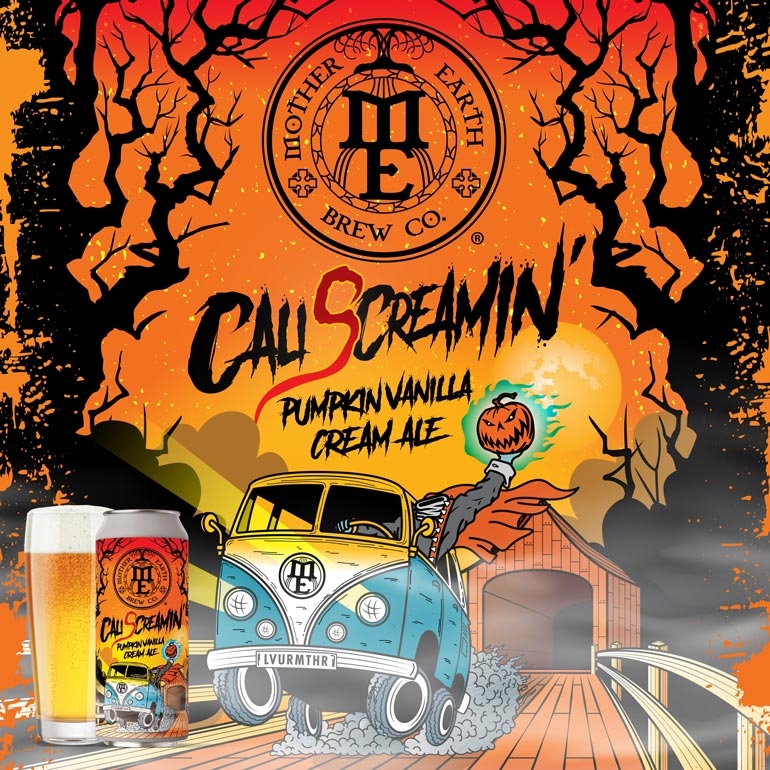 Mother Earth Brewing Co. Releases Cali Screamin' Pumpkin Vanilla Cream Ale 