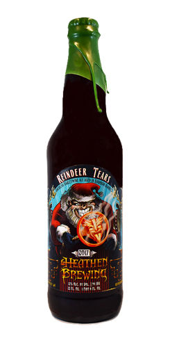 Reindeer Tears Bourbon Barrel Aged Barleywine by Heathen Brewing