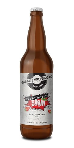 Strawberry Boom Juicy IPA, Garage Brewing Co.